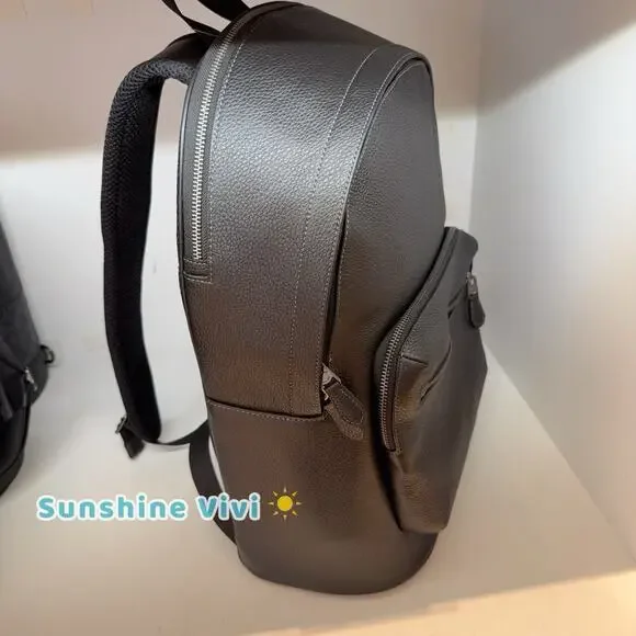 NWT Coach MEN'S West Backpack Leather Black CX141